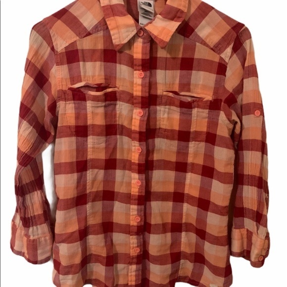 North Face flannel button up - Picture 2 of 3